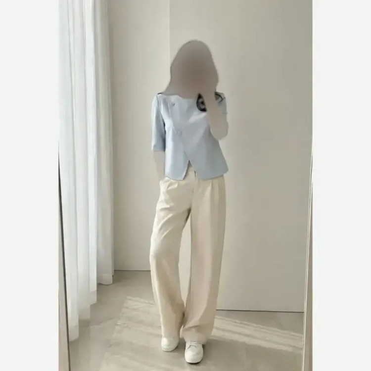 کت بلیزر زنانه مدل آرنا جنس کرپ دوخت مزونی