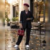 ست کت زنانه مدل وشلوار مخمل کبریتی بارانا جنس مخمل کبریتی سایز دو