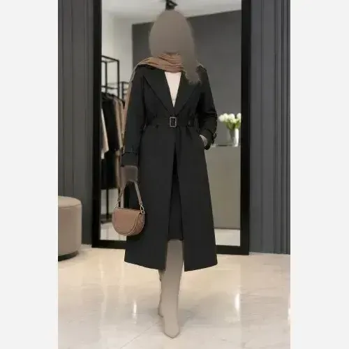 بارانی زنانه مدل سنا جنس سانتانا ضد آب آستر دار