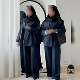 ست زنانه مدل سهتکه هانیه جنس دیپلمات سایز ۱۰۴ تا ۱۱۲
