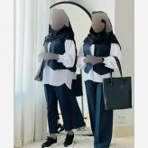 ست سه تکه مانتو ژیله و شلوار دیپلمات زنانه مدل هانیه