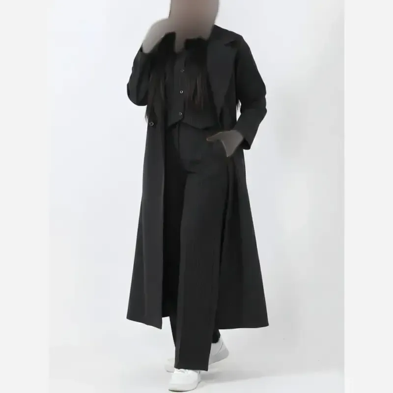 ست سه تکه مانتو ژیله و شلوار دیپلمات پرواز