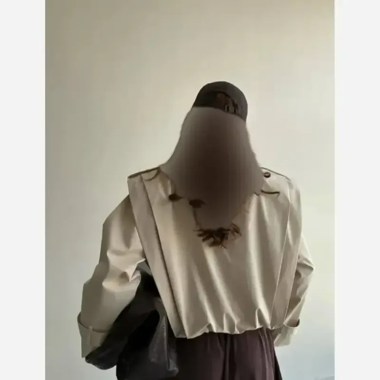 ترنچ کت و وست زنانه مدل رامکا آسترکشی شده مزونی فری سایز