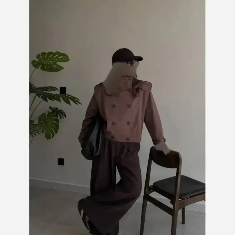 ترنچ کت و وست زنانه مدل رامکا آسترکشی شده مزونی فری سایز