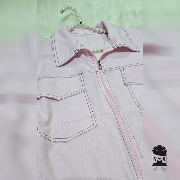 وست زنانه مدل جیب پاکتی گلاویژ جنس لنین شسته شده فری سایز ۳۸ تا ۴۸
