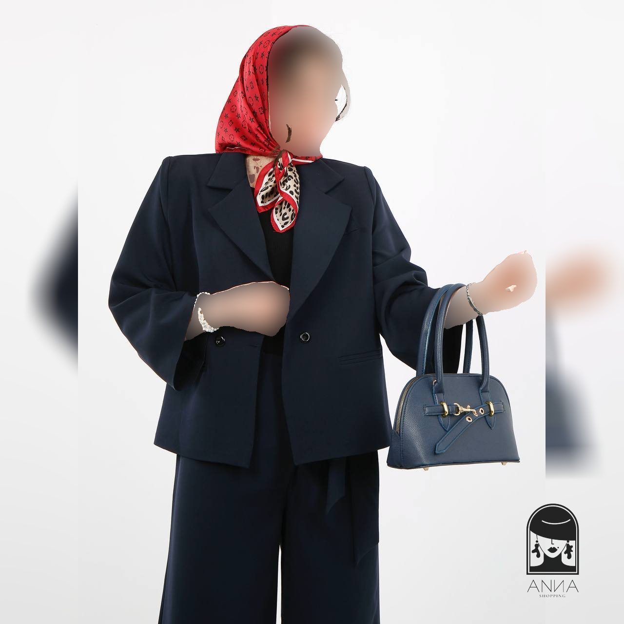 کت زنانه مدل وشلوار مزوندوزی باکسی فری سایز 38 تا 46
