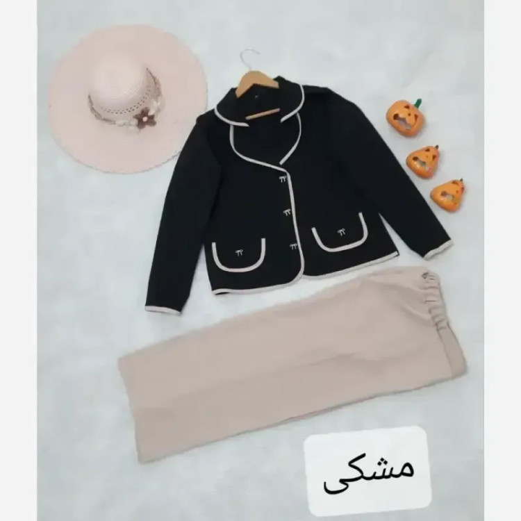 کت و شلوار زنانه جنس مازراتی مدل المیرا