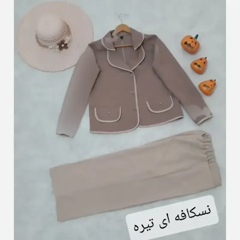 کت و شلوار زنانه جنس مازراتی مدل المیرا