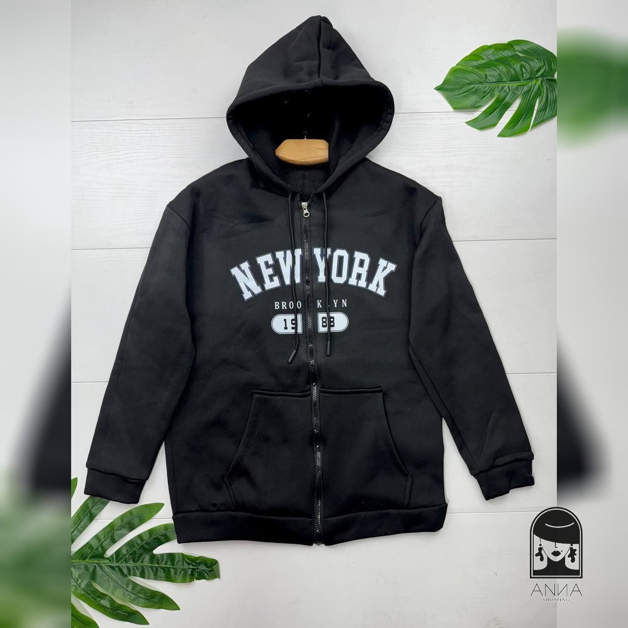 سویشرت زنانه مدل NY جنس دورس تو کرکی فری سایز