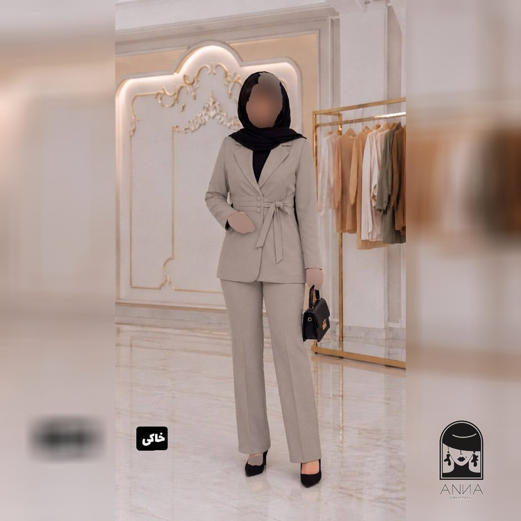 ست کت شلوار زنانه مدل پرنسس جنس مازراتی سایز ۱ تا ۲
