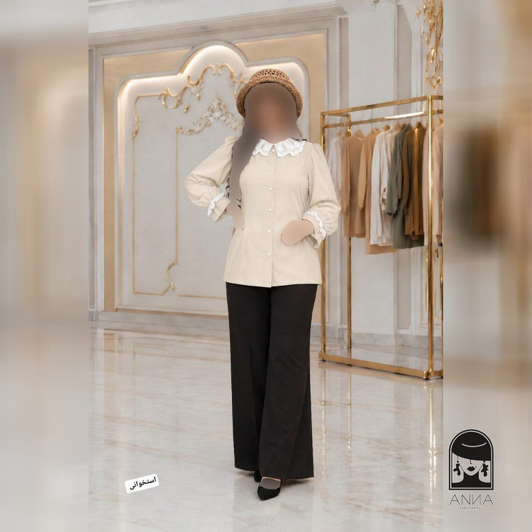 مانتو زنانه مدل پاییزی ماندانا جنس مخمل کبریتی ریز فری سایز