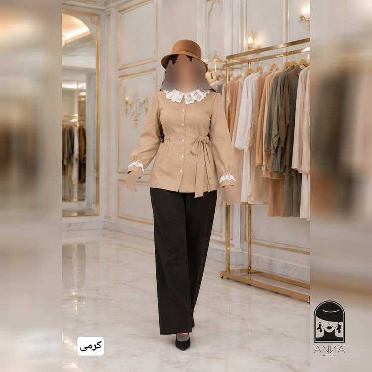 مانتو زنانه مدل پاییزی ماندانا جنس مخمل کبریتی ریز فری سایز