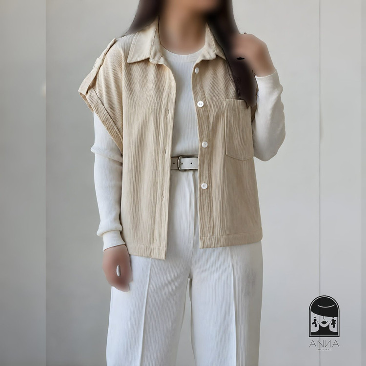 شومیز زنانه جنس مخمل کبریتی ریز فری سایز 36 تا 46