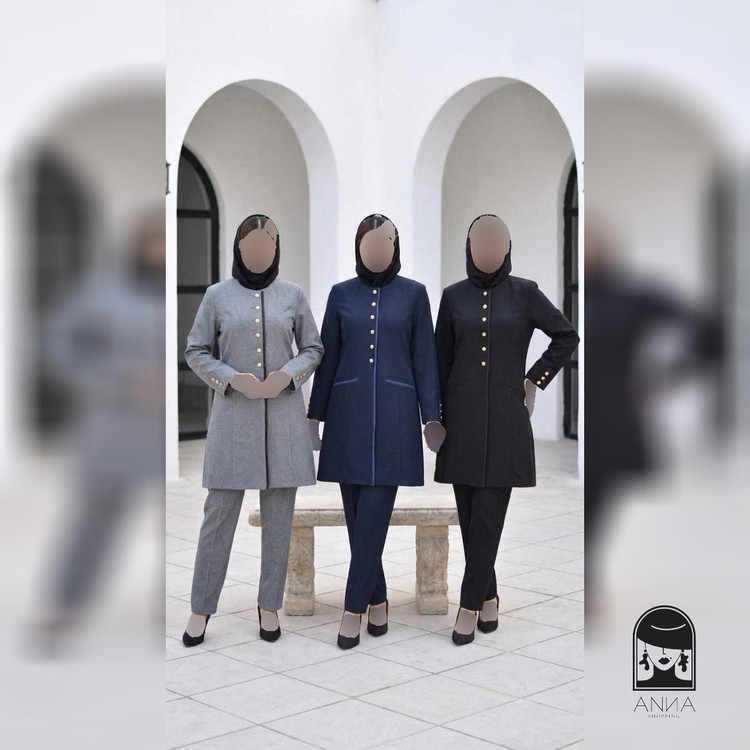 ست زنانه مدل اداری تینا جنس پرشیا دبل سایز ۱ تا ۲