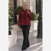 کت مخمل کبریتی مزونی زنانه مدل سارمین