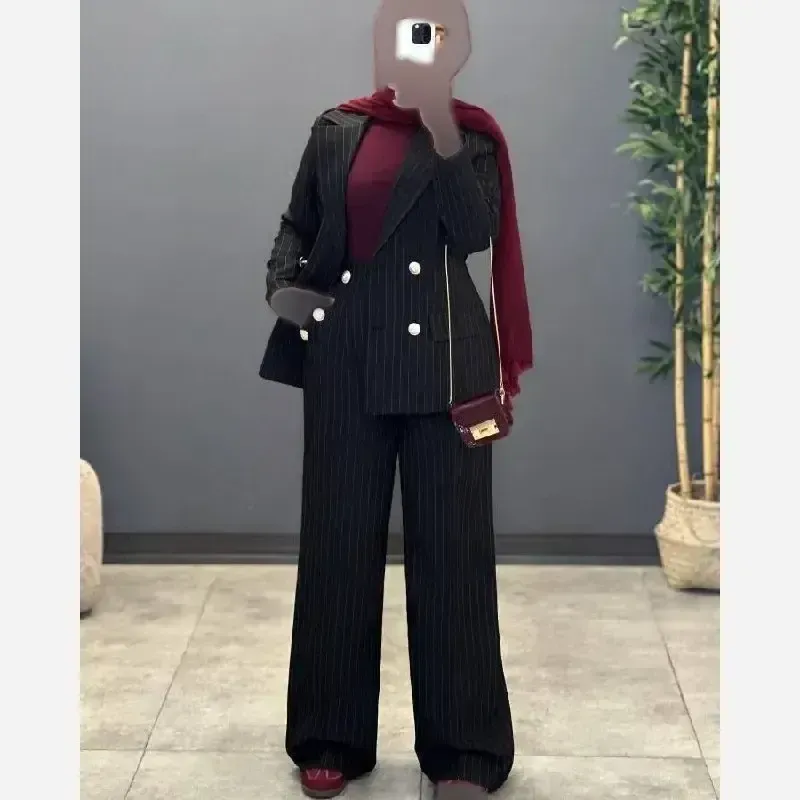کت شلوار زنانه آسوو جنس سوپر دیپلمات مازراتی رنگ مشکی