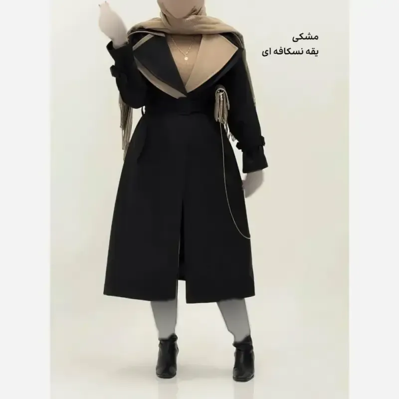 بارونی زنانه کتان زارا درجه یک مدل نیکا فری سایز آستردار