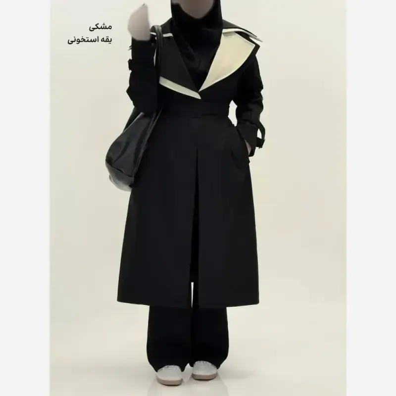 بارونی زنانه کتان زارا درجه یک مدل نیکا فری سایز آستردار
