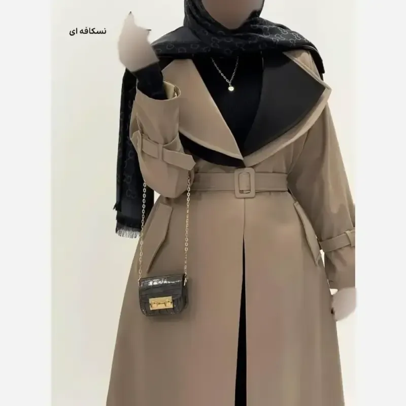 بارونی زنانه کتان زارا درجه یک مدل نیکا فری سایز آستردار