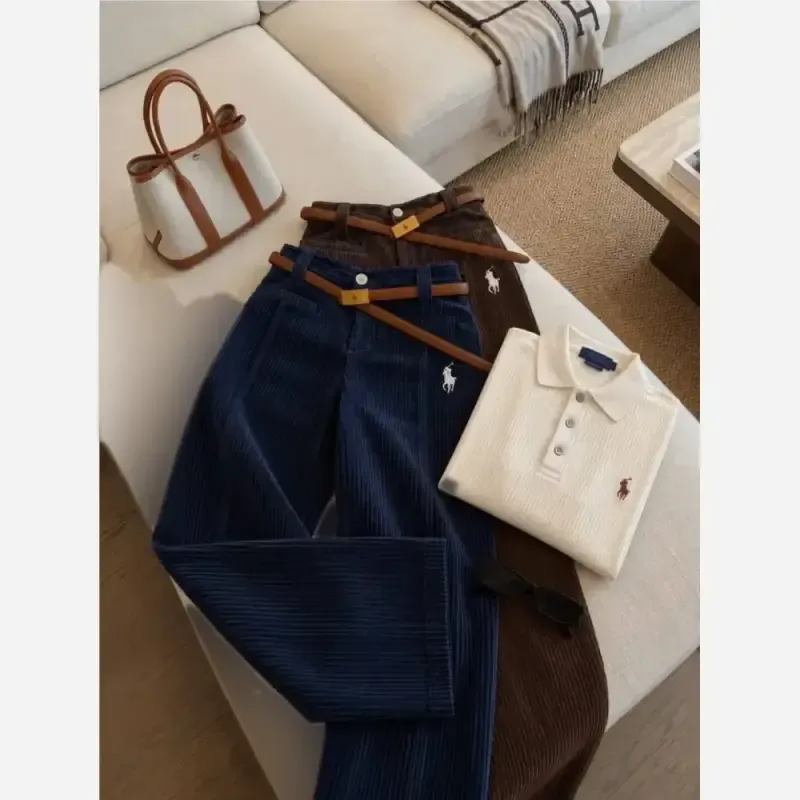 شلوار مخمل کبریتی زنانه ترند پاییزه رنگ بندی متنوع سایز 1 و 2