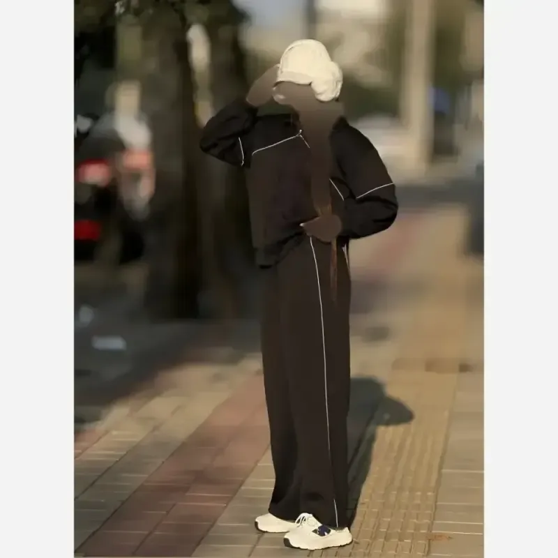 ست سویشرت و شلوار زنانه پاییزه و زمستانه فری سایز روناک