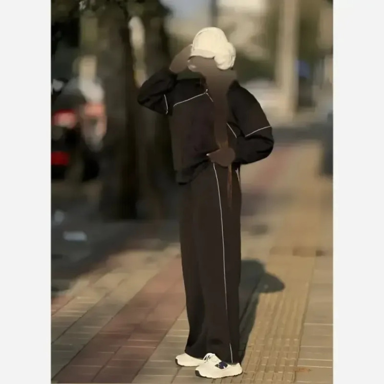 ست سویشرت و شلوار زنانه پاییزه و زمستانه فری سایز روناک