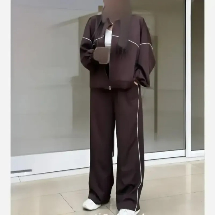 ست سویشرت و شلوار زنانه پاییزه و زمستانه فری سایز روناک