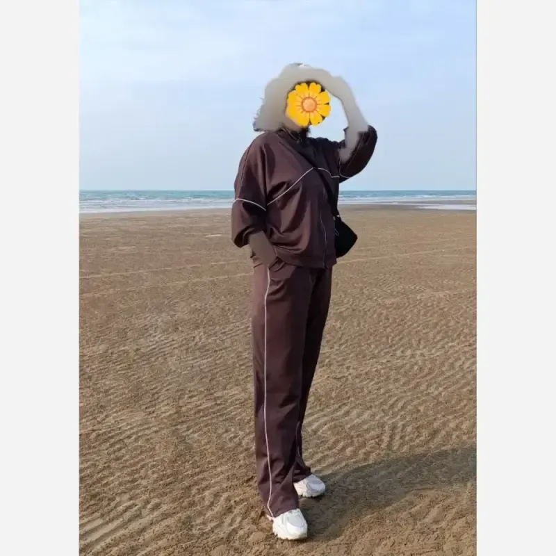 ست سویشرت و شلوار زنانه پاییزه و زمستانه فری سایز روناک