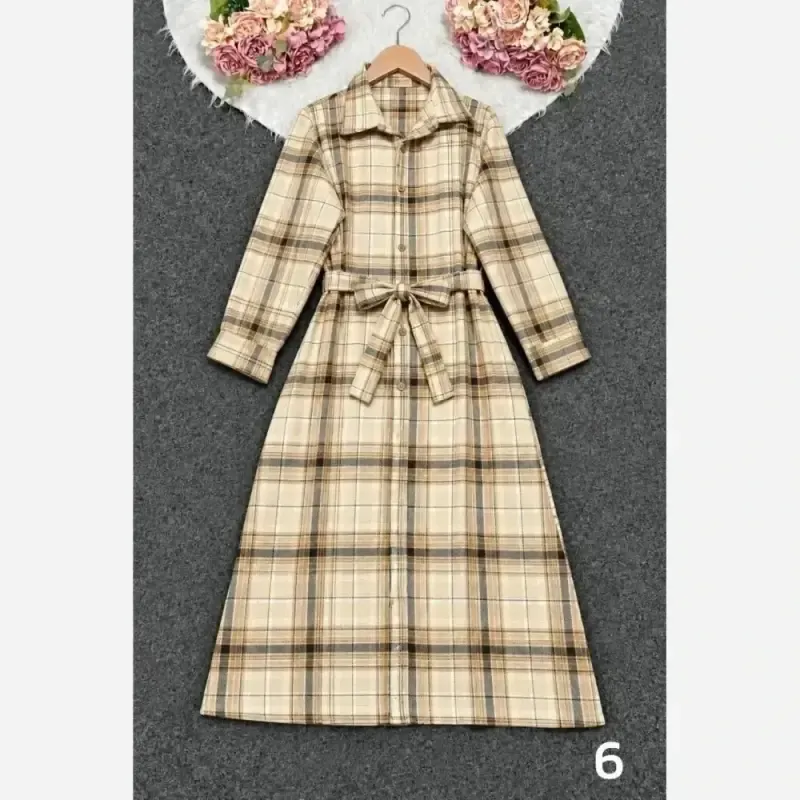 کفتان پشمی ضخیم موهر دار بلند چهارخونه فری سایز
