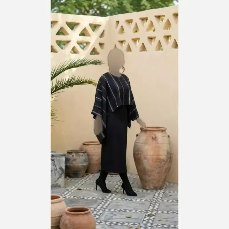 ست سارافون زنانه مدل شایلین جنس شنل حریر ژاکارد و صوفیا فری سایز