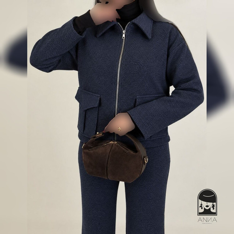 ست زنانه مدل دالینا جنس مخمل دالاس سایز دو