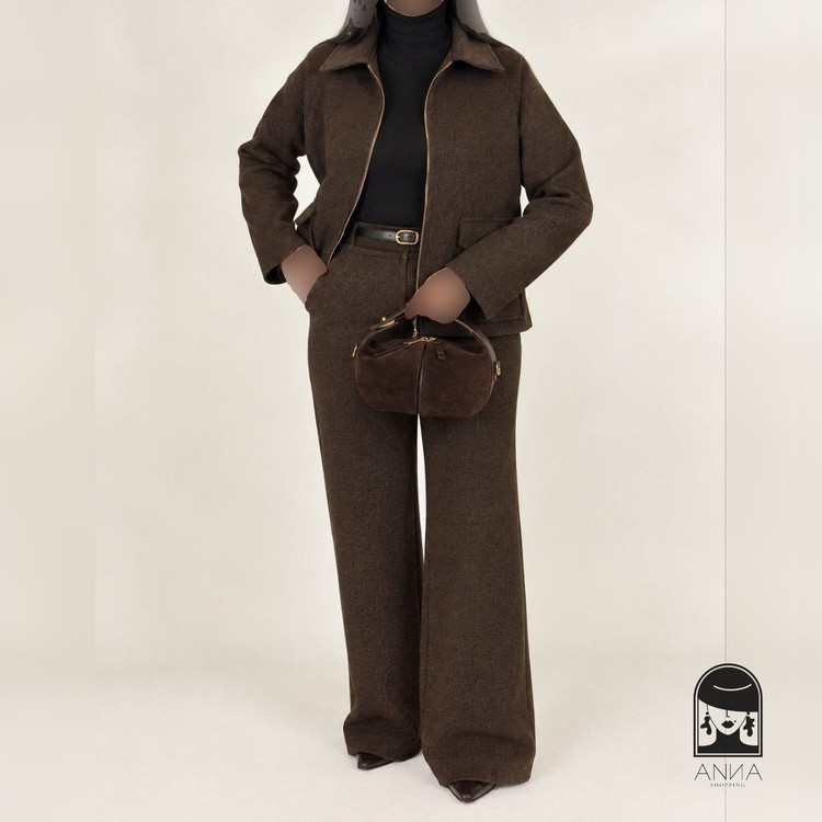 ست زنانه مدل دالینا جنس مخمل دالاس سایز دو