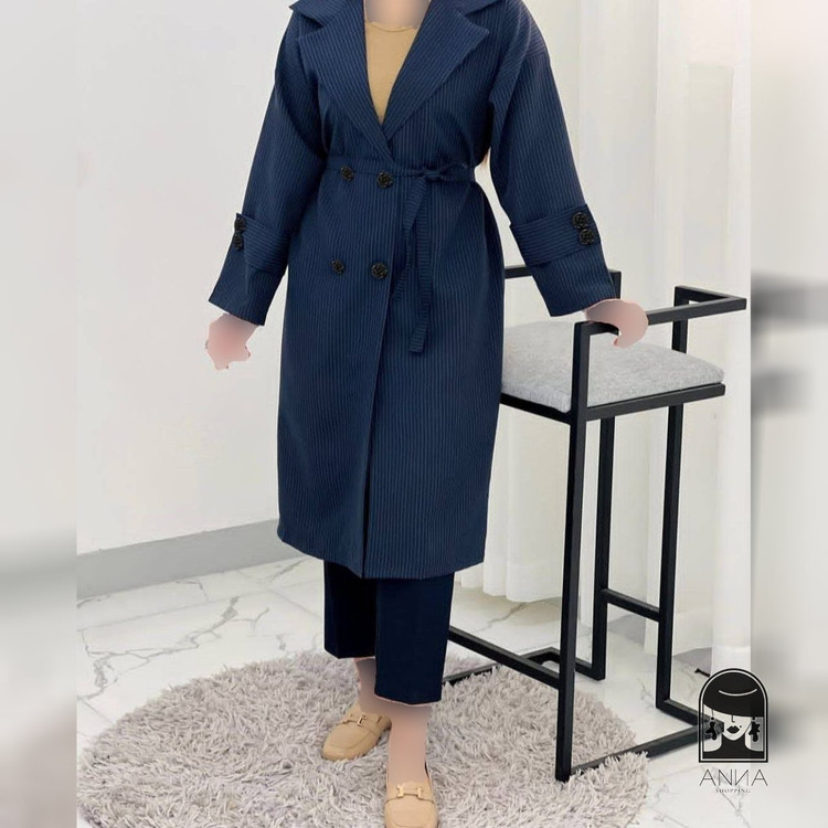 مانتو زنانه مدل کیارا جنس سوپر دیپلمات سایز ۱ تا ۲