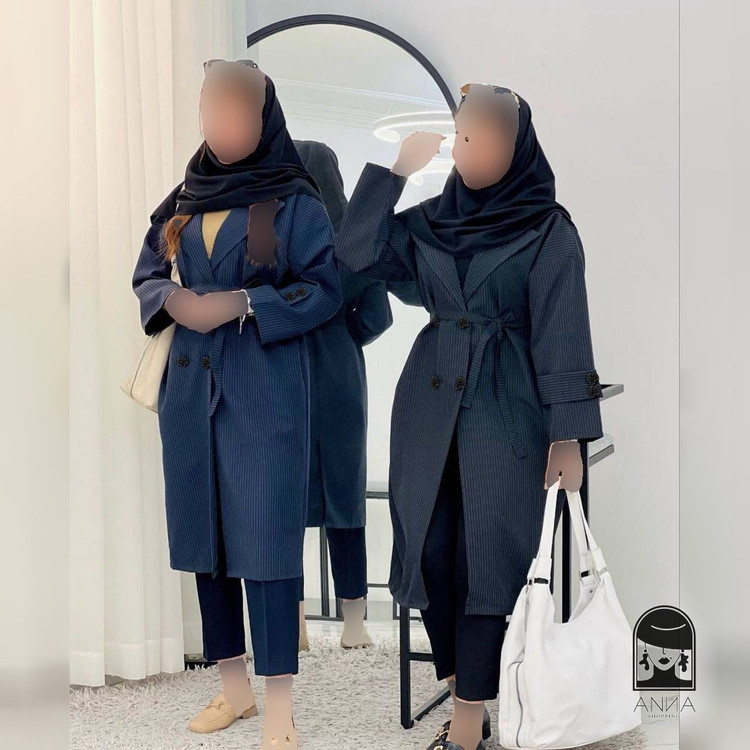 مانتو زنانه مدل کیارا جنس سوپر دیپلمات سایز ۱ تا ۲