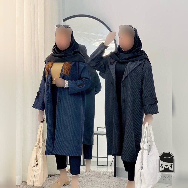 مانتو زنانه مدل کیارا جنس سوپر دیپلمات سایز ۱ تا ۲
