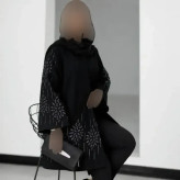 کت مجلسی زنانه مدل آرزو جنس شانتون اندوزی رنگ مشکی
