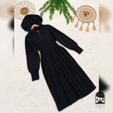 پیراهن زنانه مدل کمر شمی مژده جنس بافت اکرلیک فری سایز ۳۶تا۵۰