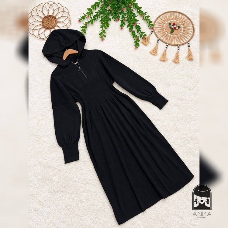 پیراهن زنانه مدل کمر شمی مژده جنس بافت اکرلیک فری سایز ۳۶تا۵۰