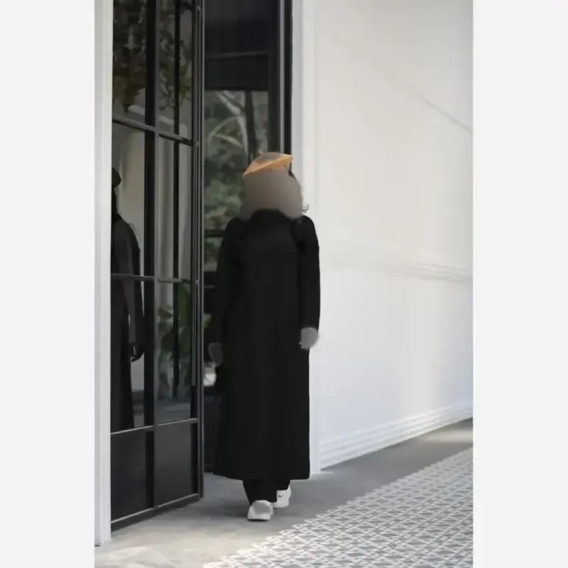 ست دو تکه بافت مدل ماهورا کفتان و شلوار فری سایز پاییزی