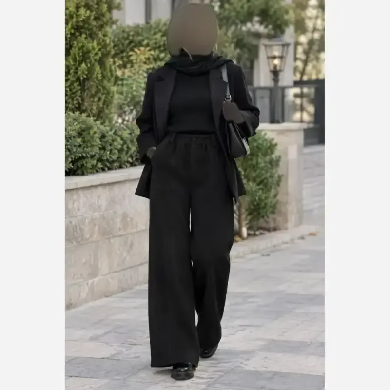 شلوار بگ فوتر کوبیده درجه یک مشکی