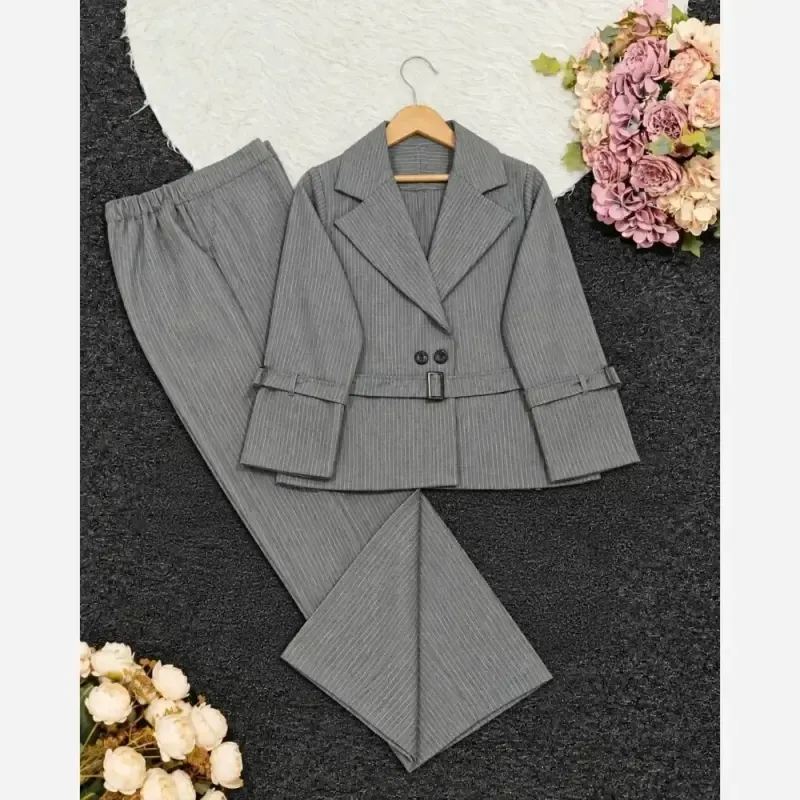 کت شلوار زنانه سوپر دیپلمات مدل سوگند سایز فری 38 تا 46