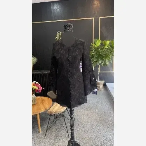 کت مجلسی زنانه مدل آریژان جنس ژاکارد سایز 42 تا 52 قد 80 سانت