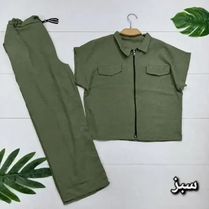 ست سوییشرت شلوار دورس تو کرکی مشکی سایز فری 38 تا 46