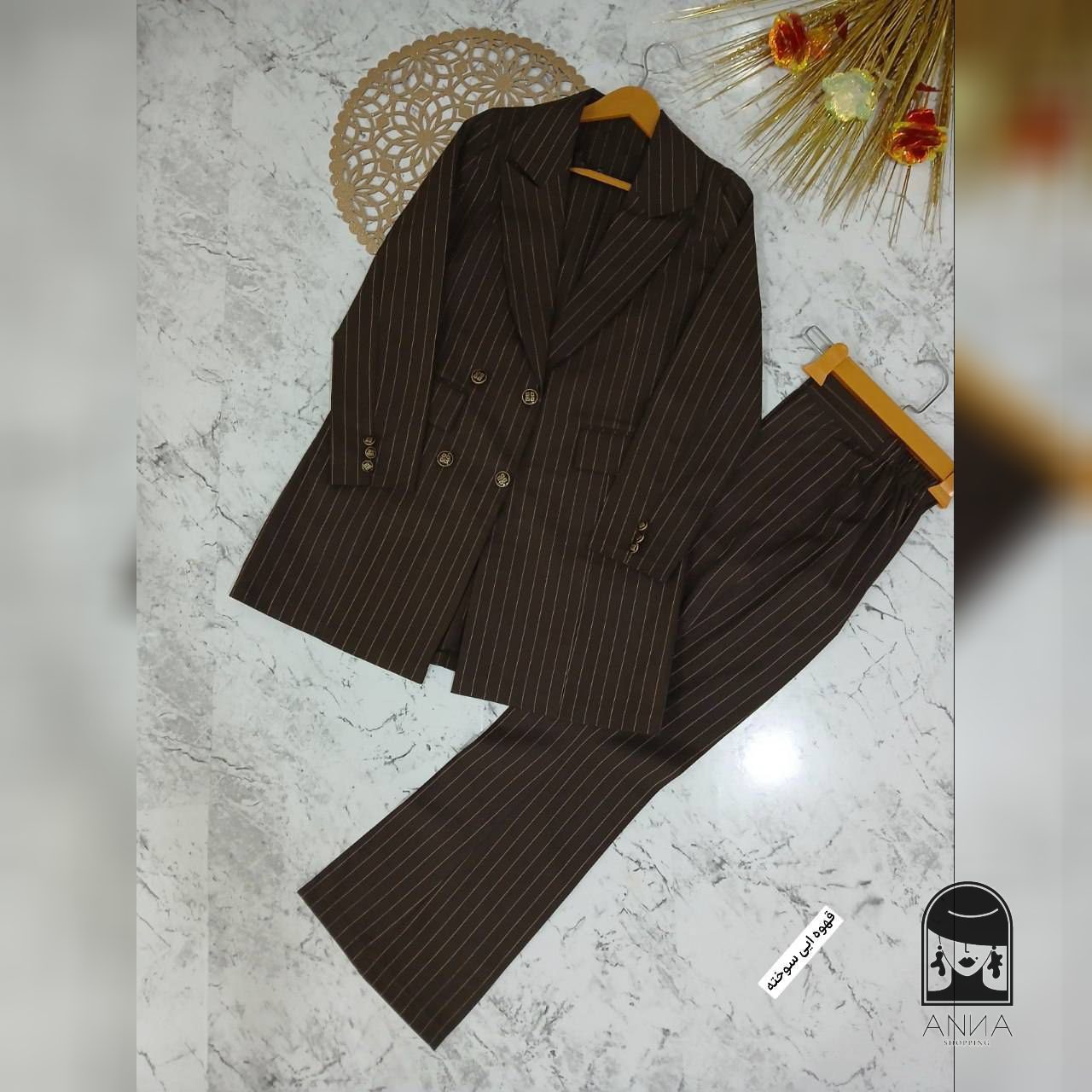 ست زنانه مدل دیپلمات نگار جنس کتان پلاس جلوکت لایی خورده سایز بزرگ هم داره کیفیت هم فوقالعاده عالی