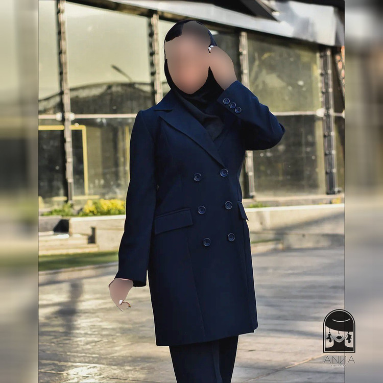 ست مانتو شلوار زنانه مدل اداری دامون جنس پرشیا سایز ۱ تا ۴